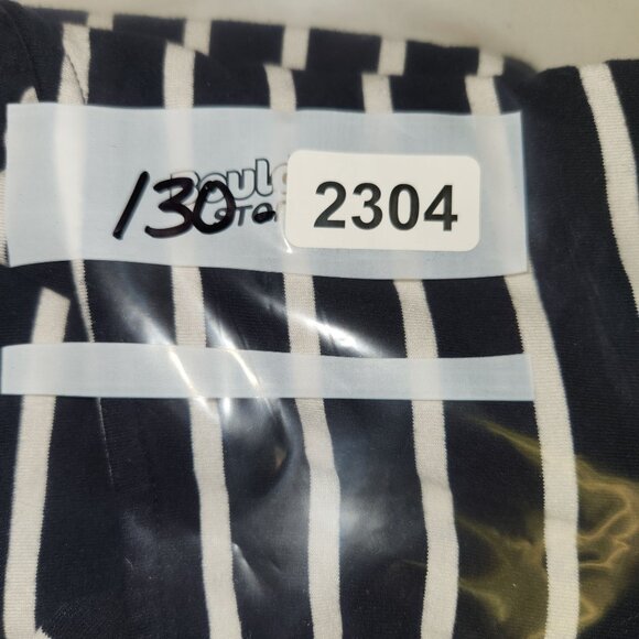 Tommy Hilfiger Women's M Blue White Striped Long Sleeve Pullover Knit Top  2304 - Picture 8 of 8